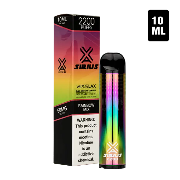 BUY 1 GET 1 FREE Rainbow Mix by Sirius | Vape Amazon India VaporLax
