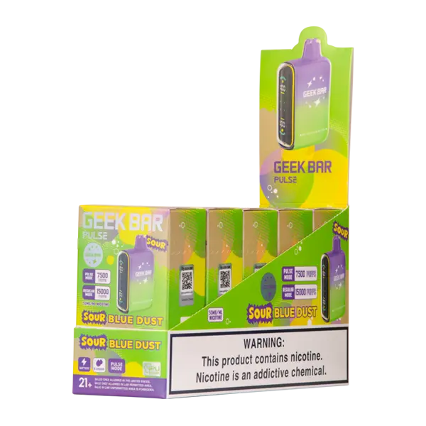 BUY 1 GET 1 FREE Sour Blue Dust Geek Bar Pulse | Vape Amazon India Geek Vape