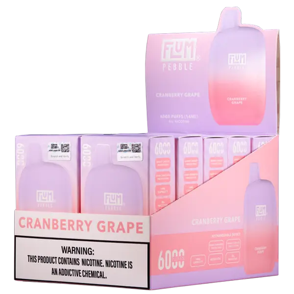 BUY 1 GET 1 FREE Cranberry Grape FLUM Pebble | Vape Amazon India Flum
