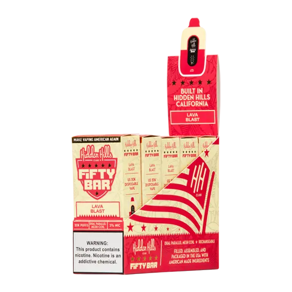 BUY 1 GET 1 FREE Lava Blast Hidden Hills X Fifty Bar | Vape Amazon India Hidden Hills Club