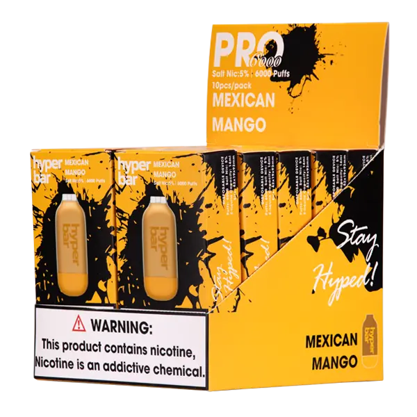 BUY 1 GET 1 FREE Mexican Mango Hyper Bar Pro 6000 | Vape Amazon India Hyper Bar