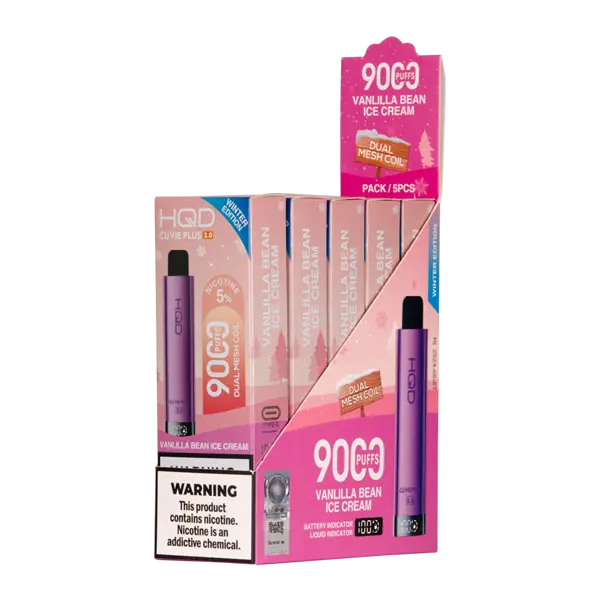 BUY 1 GET 1 FREE Vanilla Bean Ice Cream HQD Cuvie Plus 2.0 | Vape Amazon India HQD