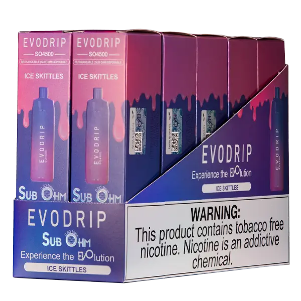 BUY 1 GET 1 FREE Ice Skitlz EVODRIP SO4500 | Vape Amazon India EVODRIP