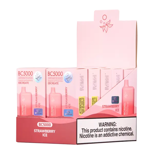 BUY 1 GET 1 FREE Strawberry Ice BC5000 | Vape Amazon India EBCREATE