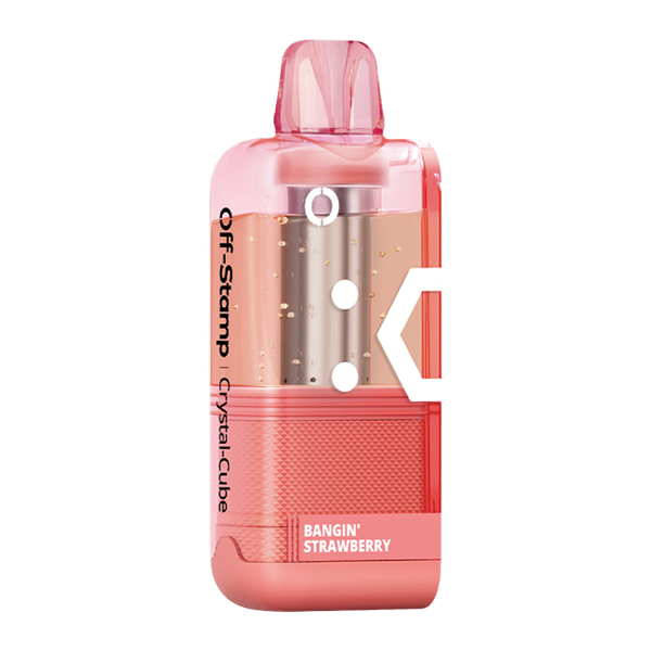 BUY 1 GET 1 FREE Bangin Strawberry Off Stamp X-Cube Disposable (Crystal) | Vape Amazon India