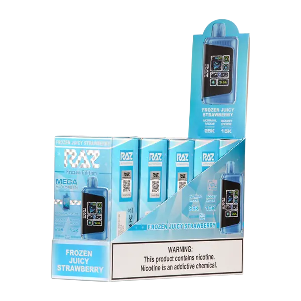 BUY 1 GET 1 FREE Frozen Juicy Strawberry RAZ LTX 25000 | Vape Amazon India RAZ