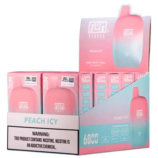 BUY 1 GET 1 FREE Peach Icy FLUM Pebble | Vape Amazon India Flum