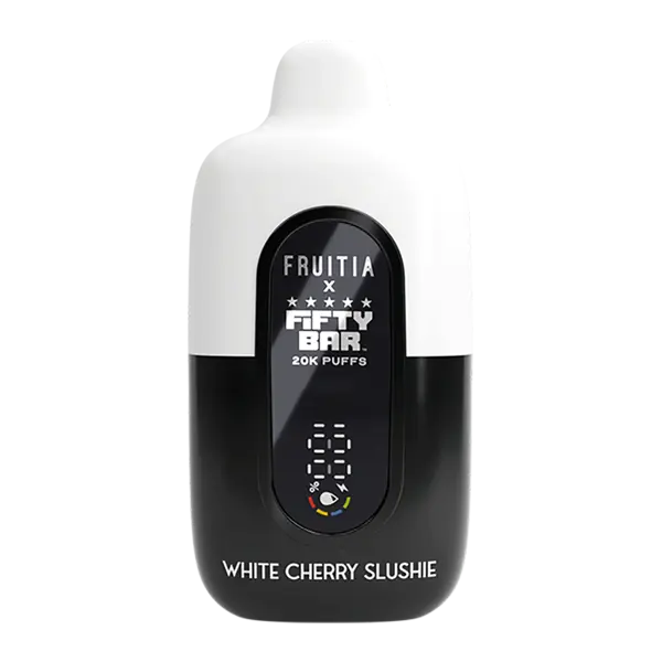 BUY 1 GET 1 FREE White Cherry Slushie FRUITIA X Fifty Bar 20K | Vape Amazon India