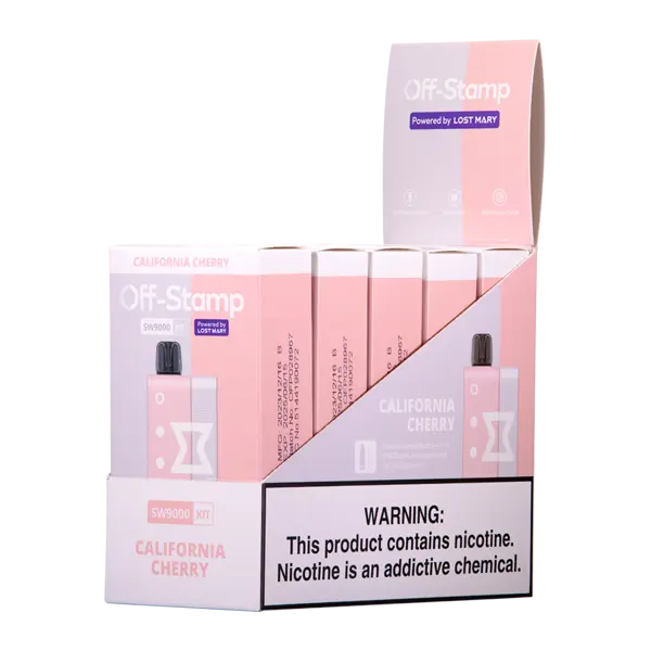 BUY 1 GET 1 FREE California Cherry OFF STAMP SW9000 Kit | Vape Amazon India Off Stamp